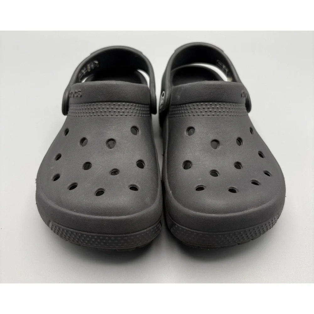 Crocs Classic Clog Kids Size 10 Shoes Black Closed Toe Sandals